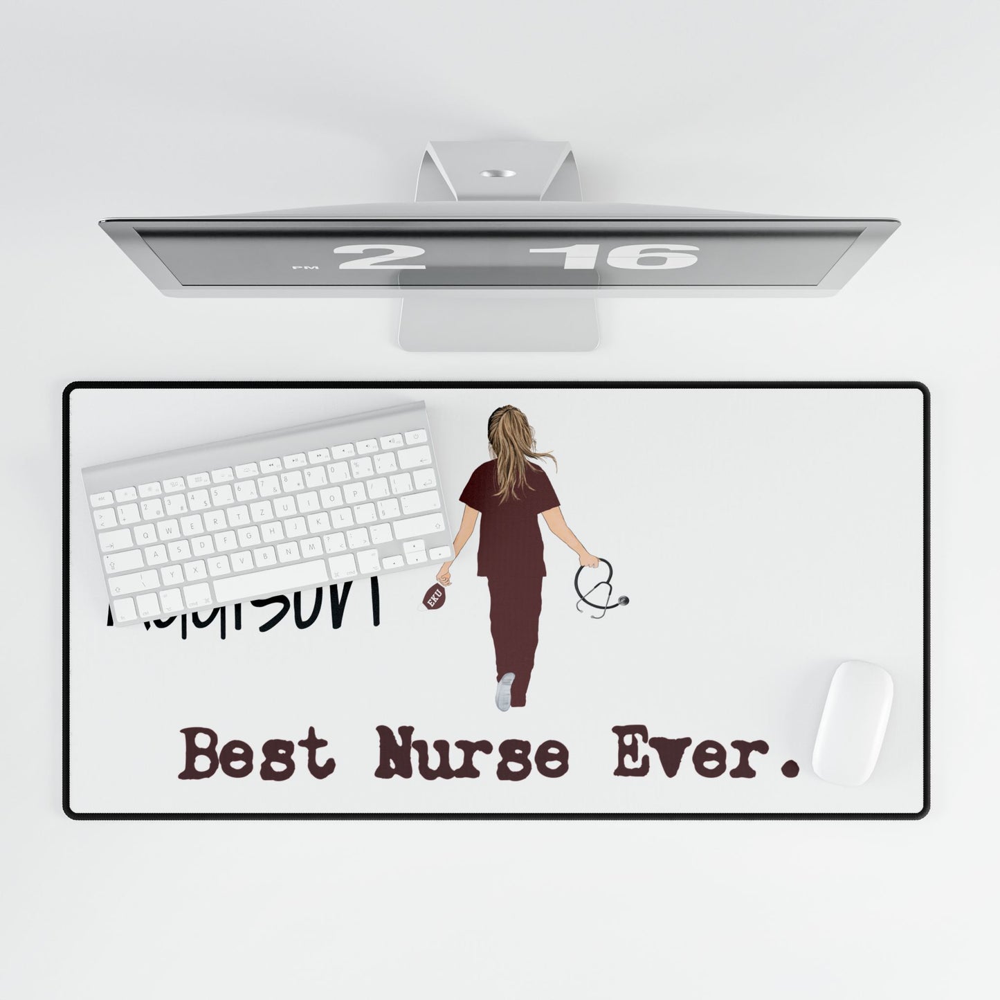 Customized Nurse Computer Office Desk Mats. Great Unique Christmas gift for your nurse or PA, NP and more.