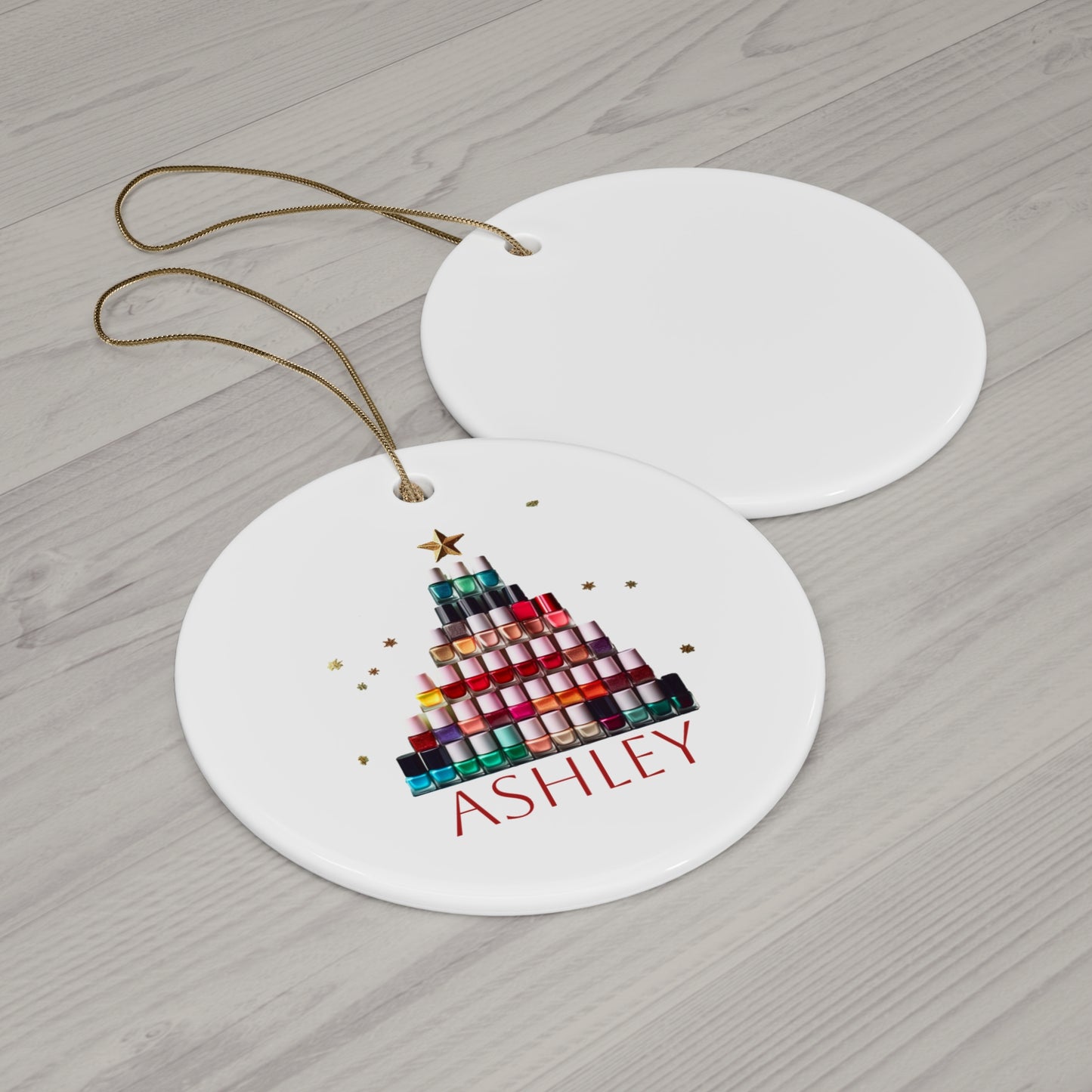 Nail Tech gift Polish Ornament Personalized Gift! Includes Name and date if desired! Great gift for Manicurist!