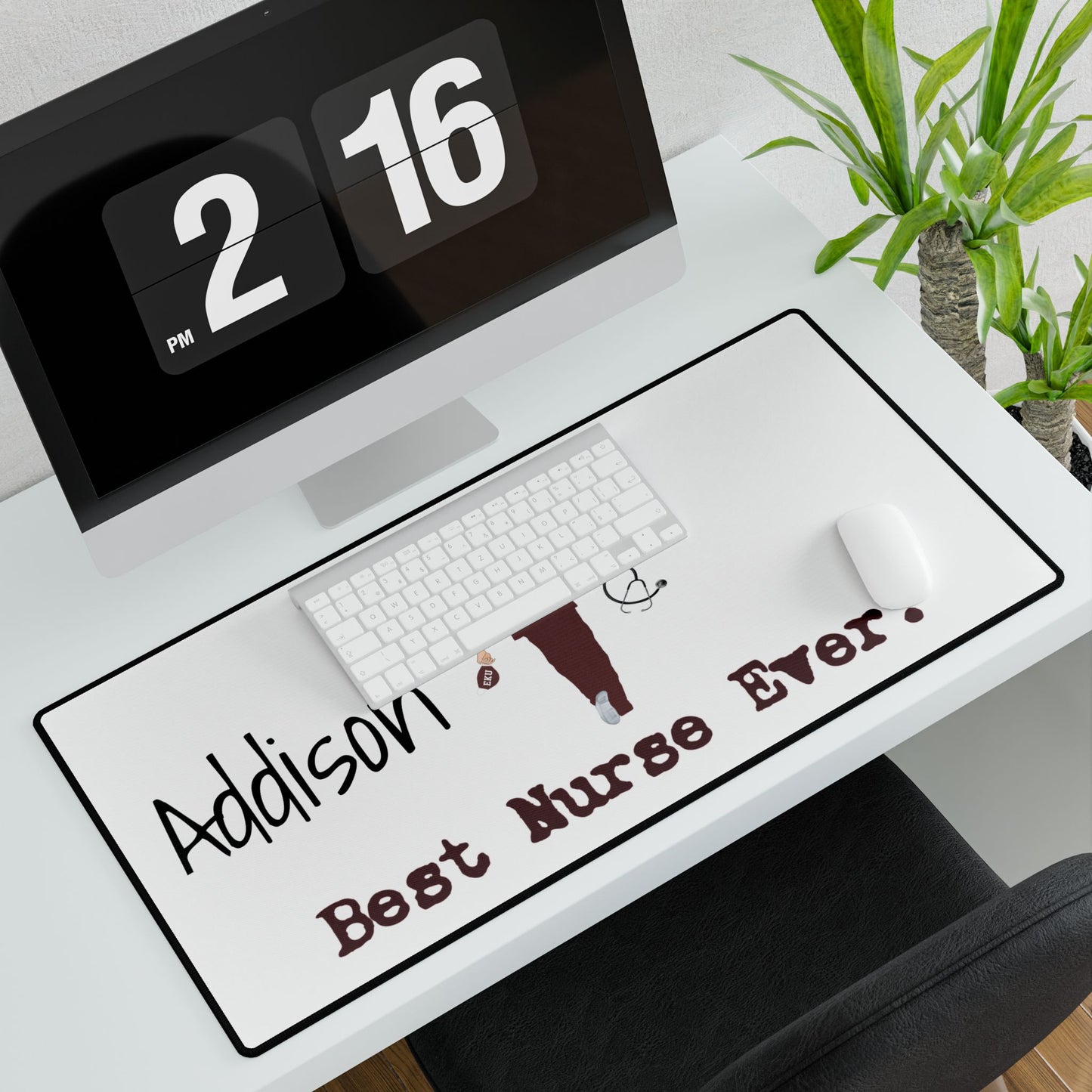 Customized Nurse Computer Office Desk Mats. Great Unique Christmas gift for your nurse or PA, NP and more.