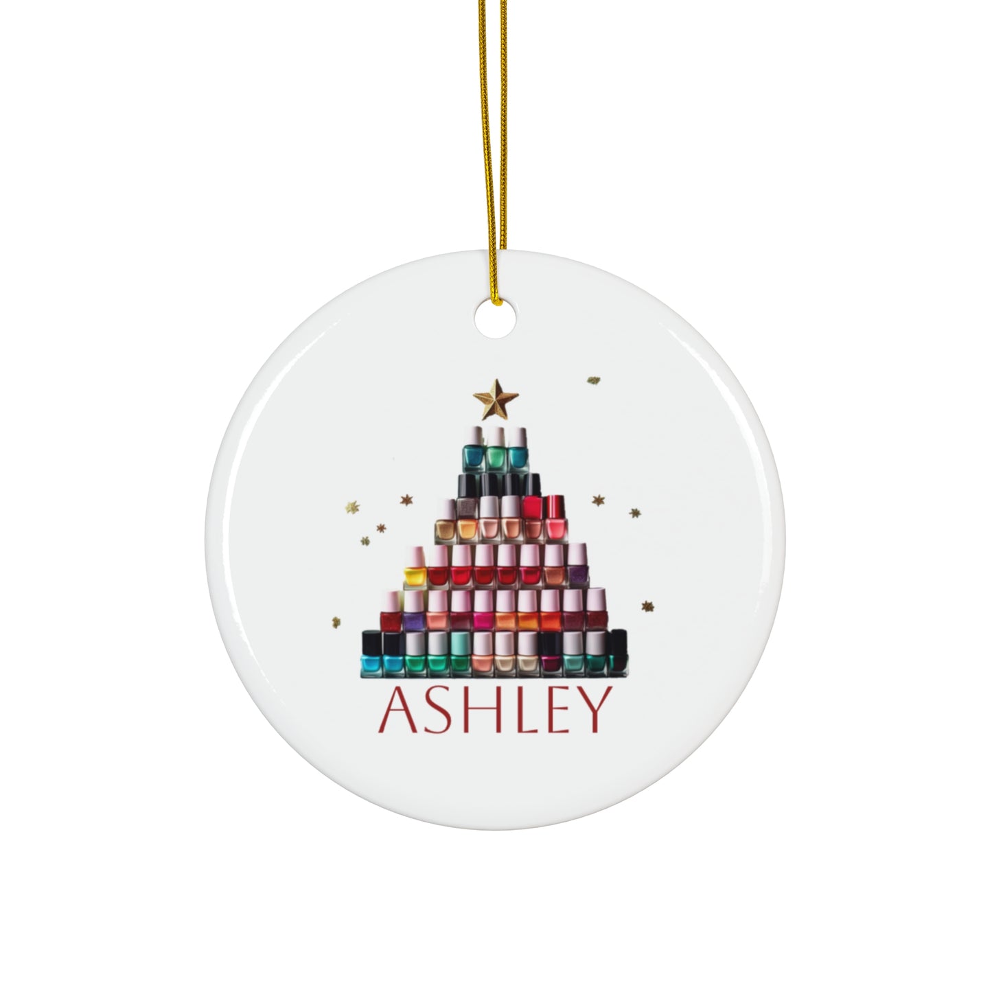 Nail Tech gift Polish Ornament Personalized Gift! Includes Name and date if desired! Great gift for Manicurist!